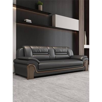 办公沙发商务简约客厅大厅酒店接待休息区真皮茶几会客办公室组合