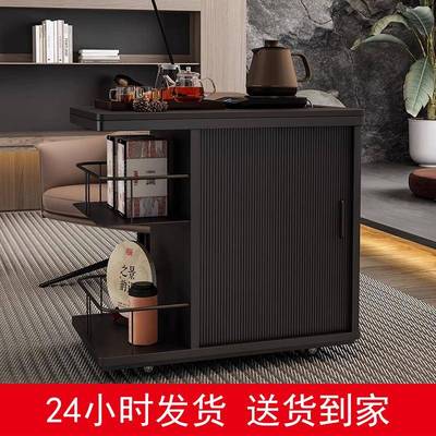 可移动茶几小推车客厅多功能茶水柜阳台小茶桌沙发铁艺边几侧边柜