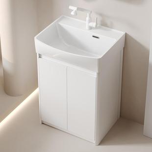 阳台落地式洗脸盆小户型加深盆蜂窝铝浴室柜台盆柜组合陶瓷洗手盆