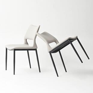 意式轻奢家用现代极简餐椅网红靠背椅子凳子酒店高档化妆椅书桌椅