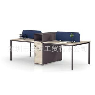 现代商业办公家具4人加大职工办公电脑桌4人组合办公室电脑桌子