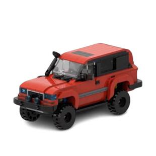 1小颗粒拼装积木MOC-157536陆地巡洋舰(J80)越野车模型玩具