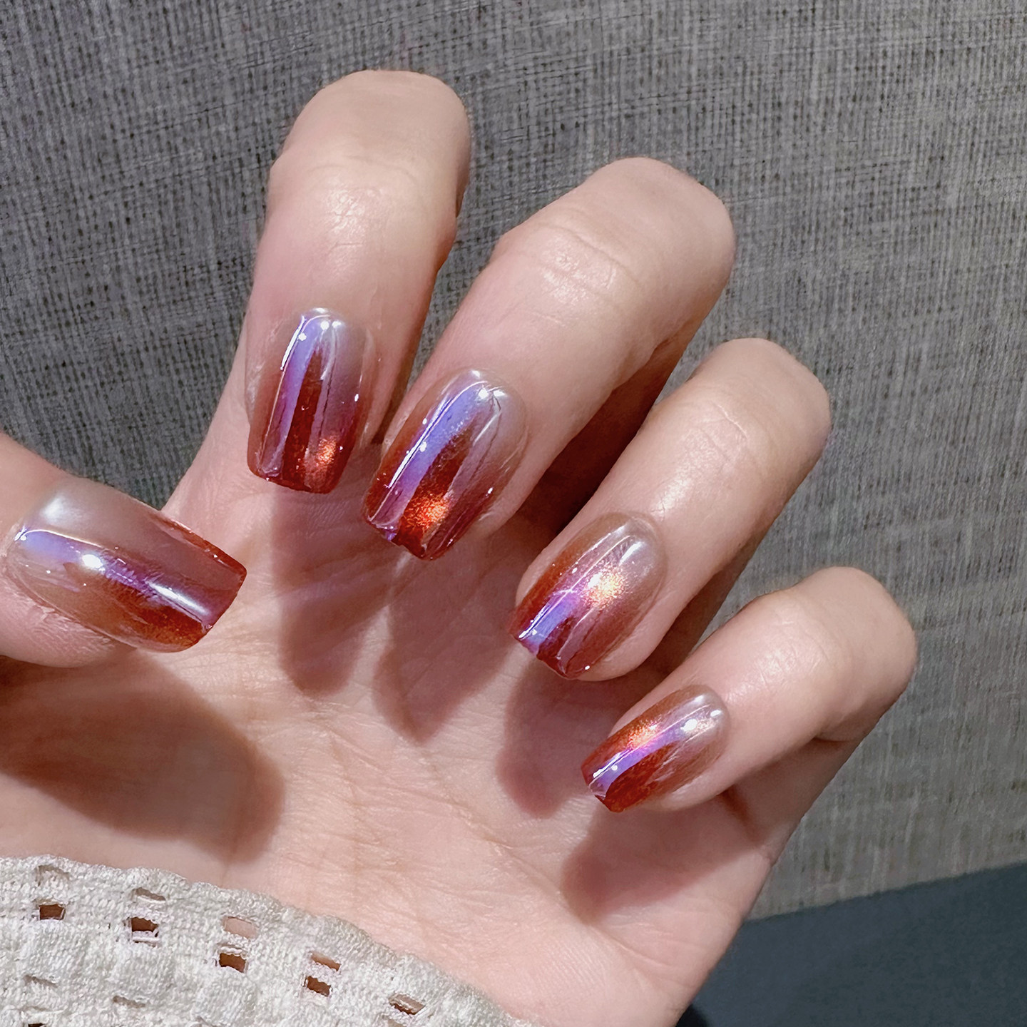 紫粉色渐变穿戴甲短款闪钻美甲高级感小众可拆卸指甲贴片显白甲片,彩妆/香水/美妆工具,穿戴甲/甲片,淘宝优惠券,粉丝福利购,淘宝优惠卷