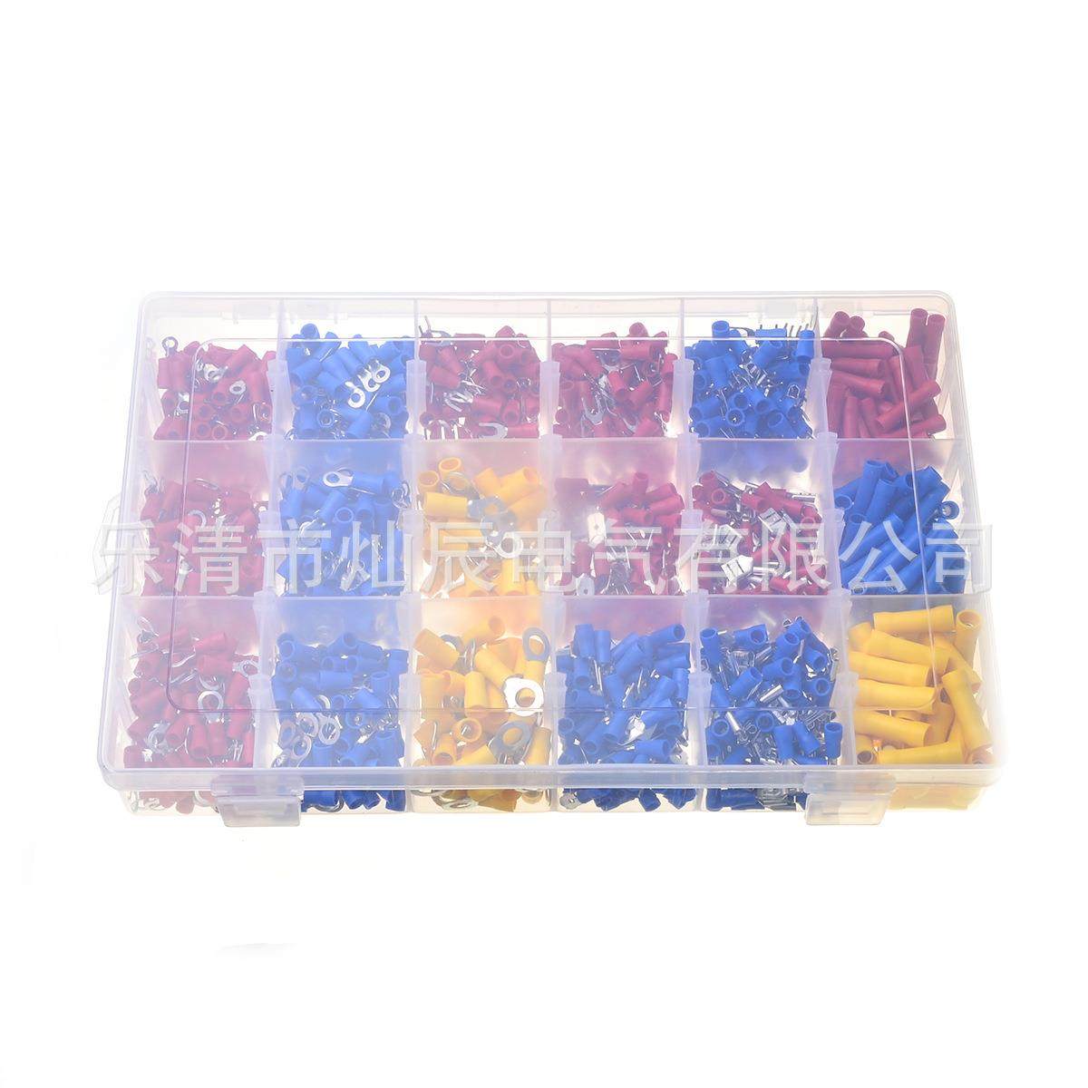 跨境货源 1200pcs盒装压线端子组合 阻火/阻燃冷压端子 厂家直销,电子/电工,接线端子,淘宝优惠券,粉丝福利购,淘宝优惠卷