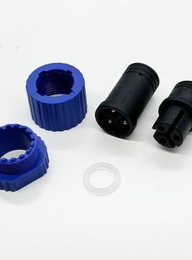 供应M15防水2P-5P公母插头2P-5P公母座工业化插头插座M8防水插头