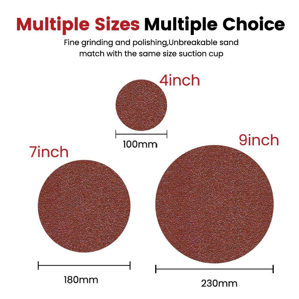 金狮磨具4寸红砂植绒砂纸圆盘背绒磨砂纸角磨机木工抛光砂布,标准件/零部件/工业耗材,砂纸,淘宝优惠券,粉丝福利购,淘宝优惠卷