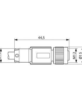 菲尼克斯总线电缆SAC-4P-M12MSD/ 1,0-931/M12FSD-1569524电气联