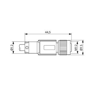 M12MSD 1569524电气联 931 M12FSD 菲尼克斯总线电缆SAC