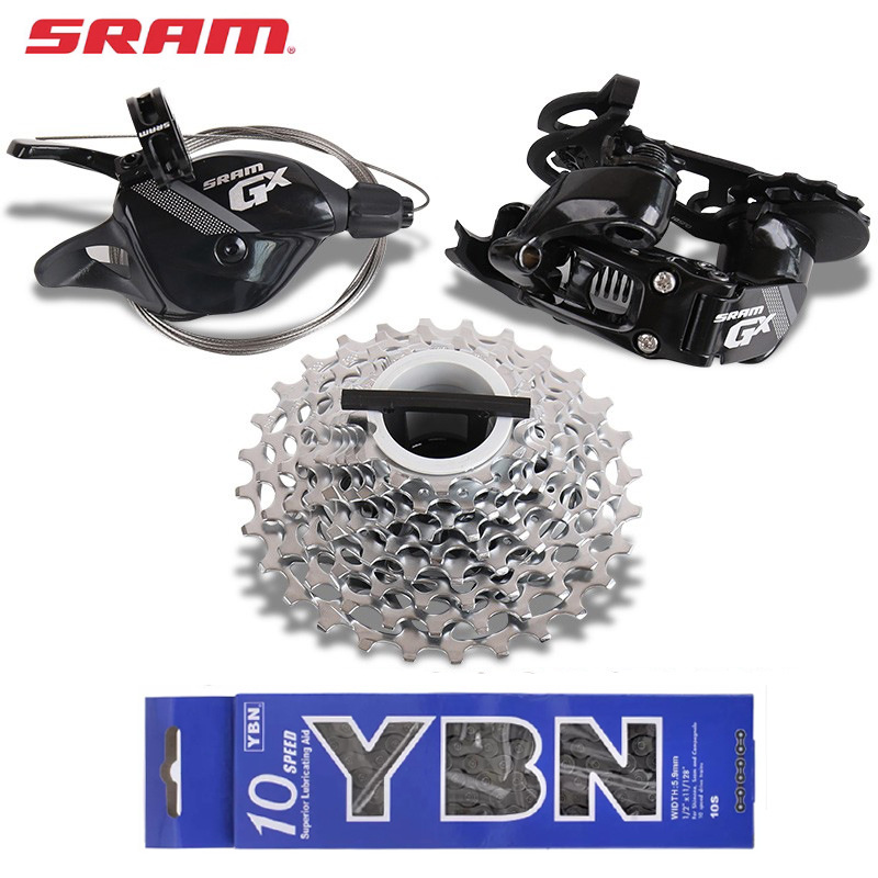 速连GX 10速小套件指拨 GX短腿后拨 PG1030飞轮 链条折叠车变速器