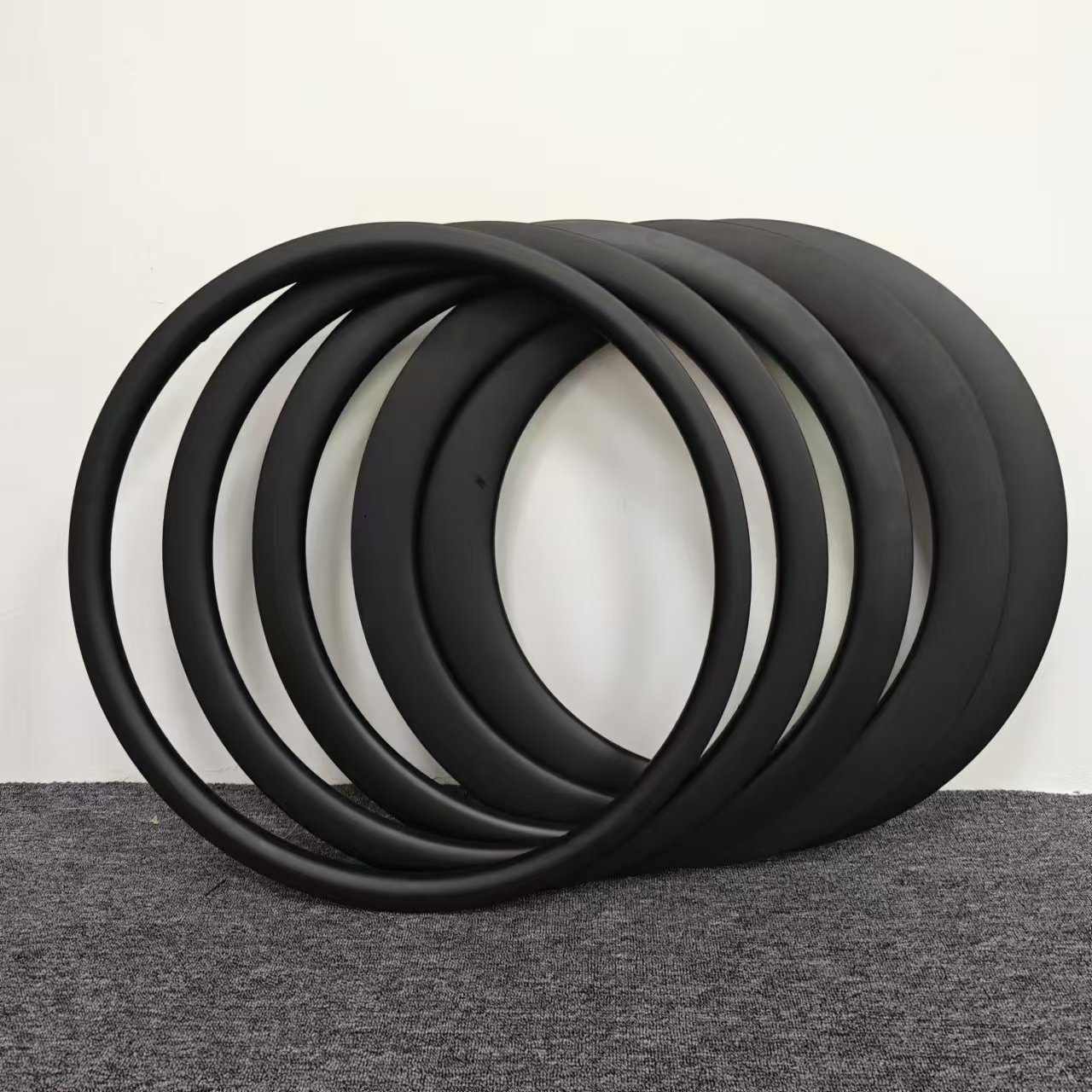 死飞碳钎维公路车轮组车圈35/50/65/85mm全碳700C碳纤维跑车车圈