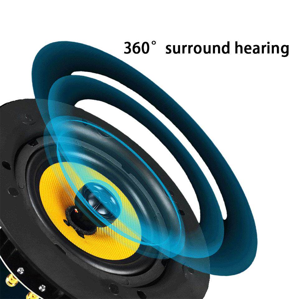 厂家热销背景音乐主机天花吸顶同轴带分频器立体声5寸喇叭扬声器