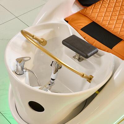 高端品质网红潮店智能电动按摩洗头床Export quality shampoo bed