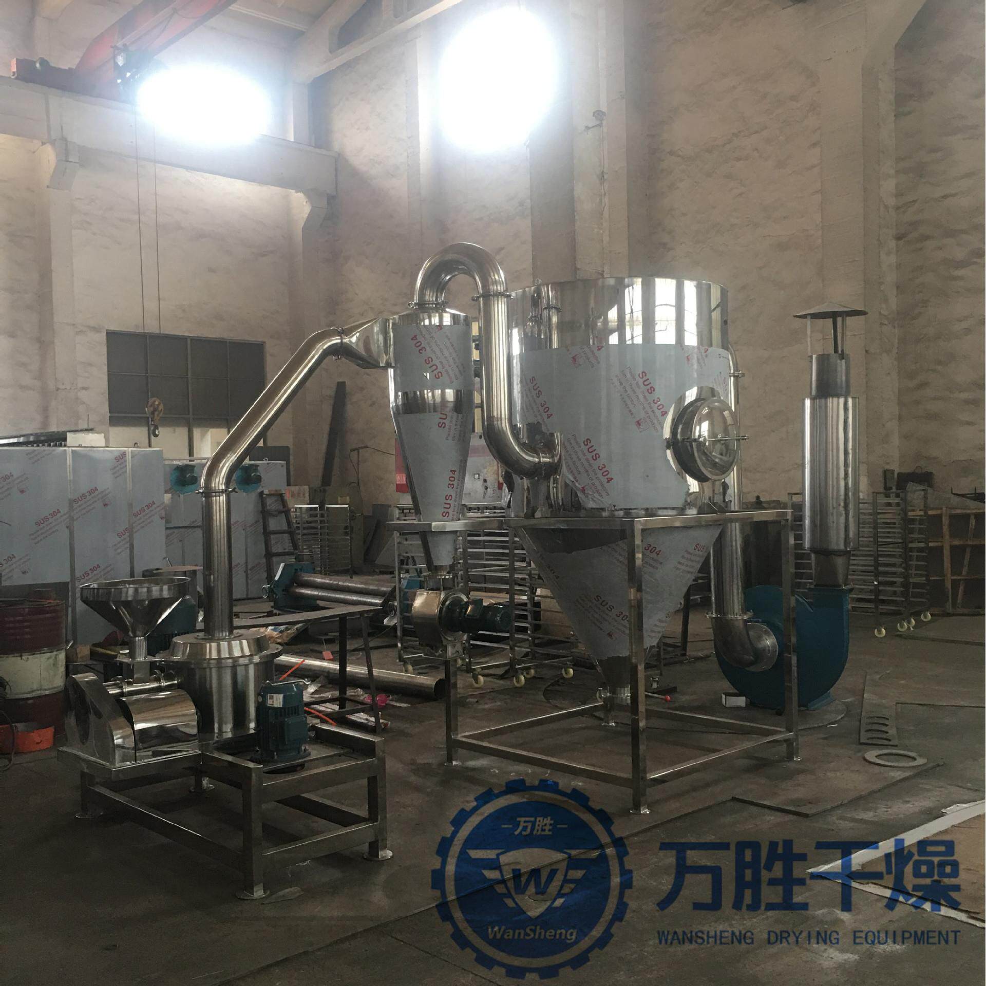 无筛网粉碎200目以上超微粉碎机 商用引风除尘下料式微粉机