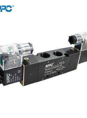 NPPC二位五通双电控管式电磁换向阀CV系列气动阀CV25320/CV25420