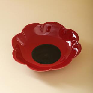 家用陶瓷养壶承干泡台杯托白瓷茶壶陶瓷复古风花形茶具茶道零配件