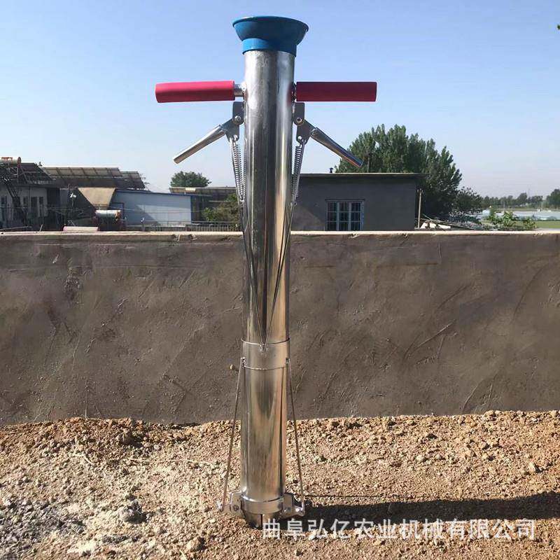 加厚款双把栽苗器硬地免刨坑栽种器菜园黄瓜茄子地膜以上种植器