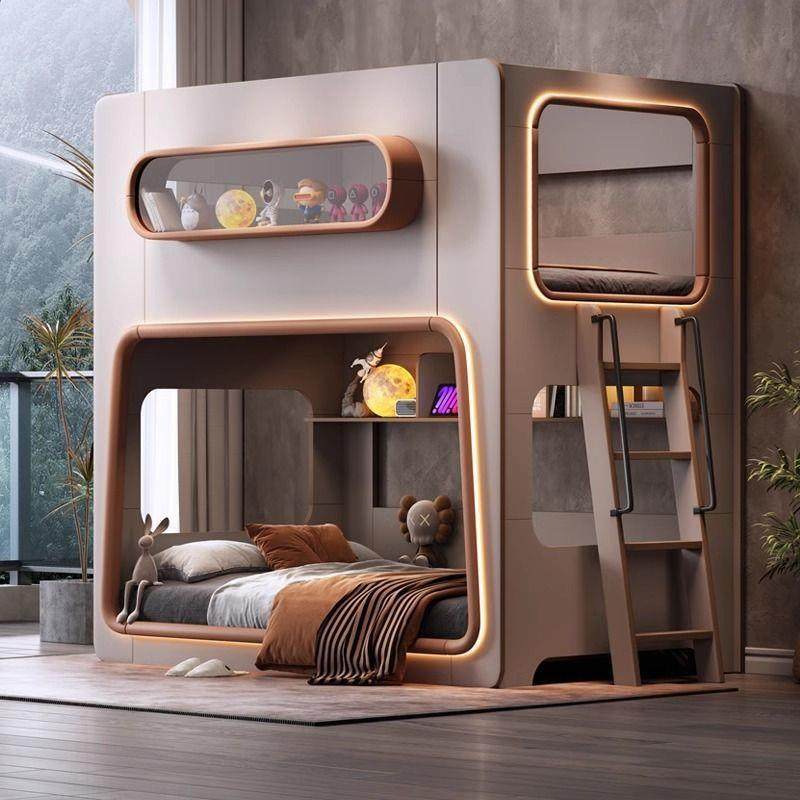 实木护栏太空舱儿童床小户型同宽母子双层床姐弟高低子母上下床,机械设备,其他机械设备,淘宝优惠券,粉丝福利购,淘宝优惠卷