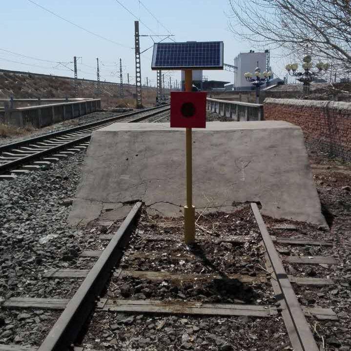 铁路轨道LED反光牌信号灯太阳能车档挡表示器土挡表示器指示装置