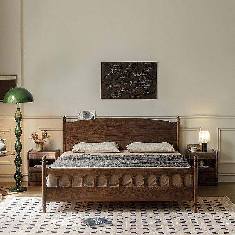 北欧黑胡桃木实木床复古美式樱桃木双人床1.8米主卧婚床原木大床,机械设备,其他机械设备,淘宝优惠券,粉丝福利购,淘宝优惠卷