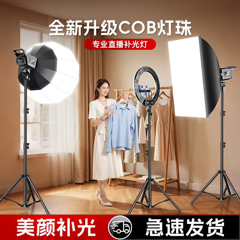 100W直播影棚打光灯直播led补光灯直播间深抛柔光灯球形摄影灯