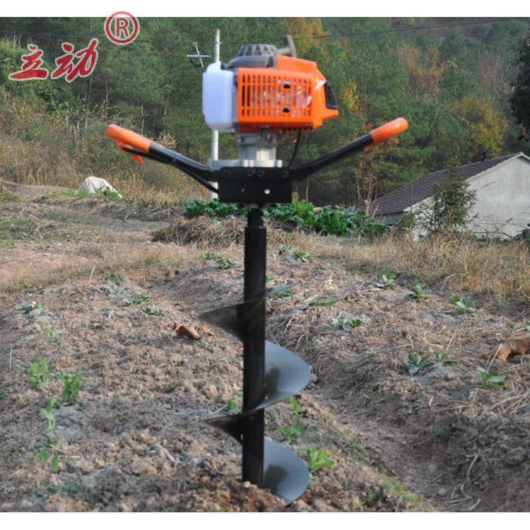 地钻挖坑机打孔机汽油种植机63CC/48F施肥机打桩机种树打洞机