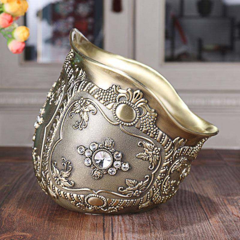 创意欧式金属茶几桌面垃圾桶客厅无盖家用卫生间办公室垃圾碗,纺织面料/辅料/配套,纺织机械配件,淘宝优惠券,粉丝福利购,淘宝优惠卷