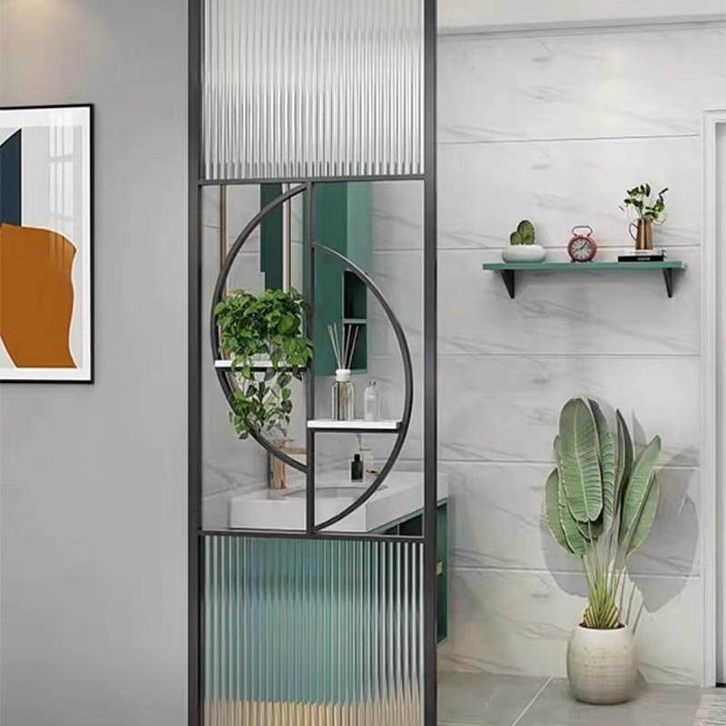 轻奢屏风隔断客厅钢化玻璃入户玄关装饰洗漱台不锈钢铁艺,机械设备,其他机械设备,淘宝优惠券,粉丝福利购,淘宝优惠卷