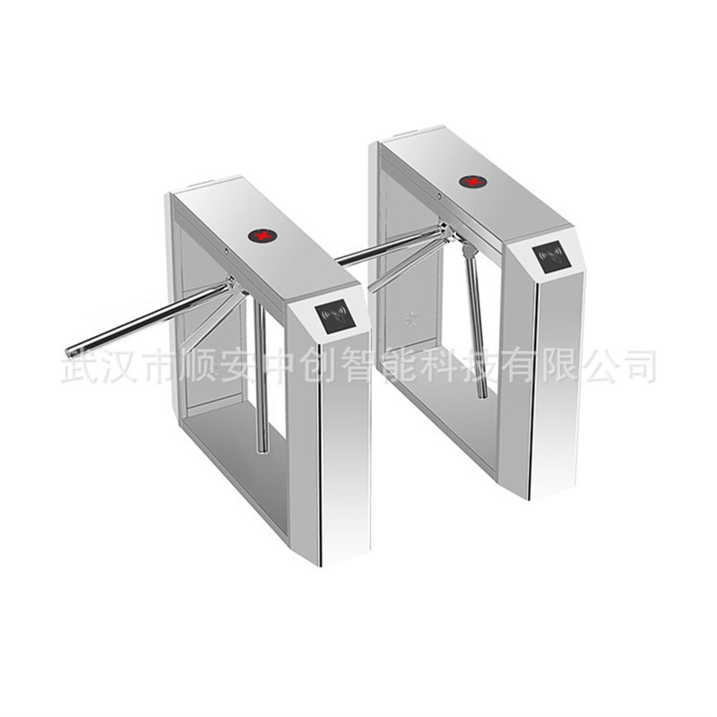 武汉工人劳务实名制通道三辊闸动态人脸识别二代证后台管理闸机