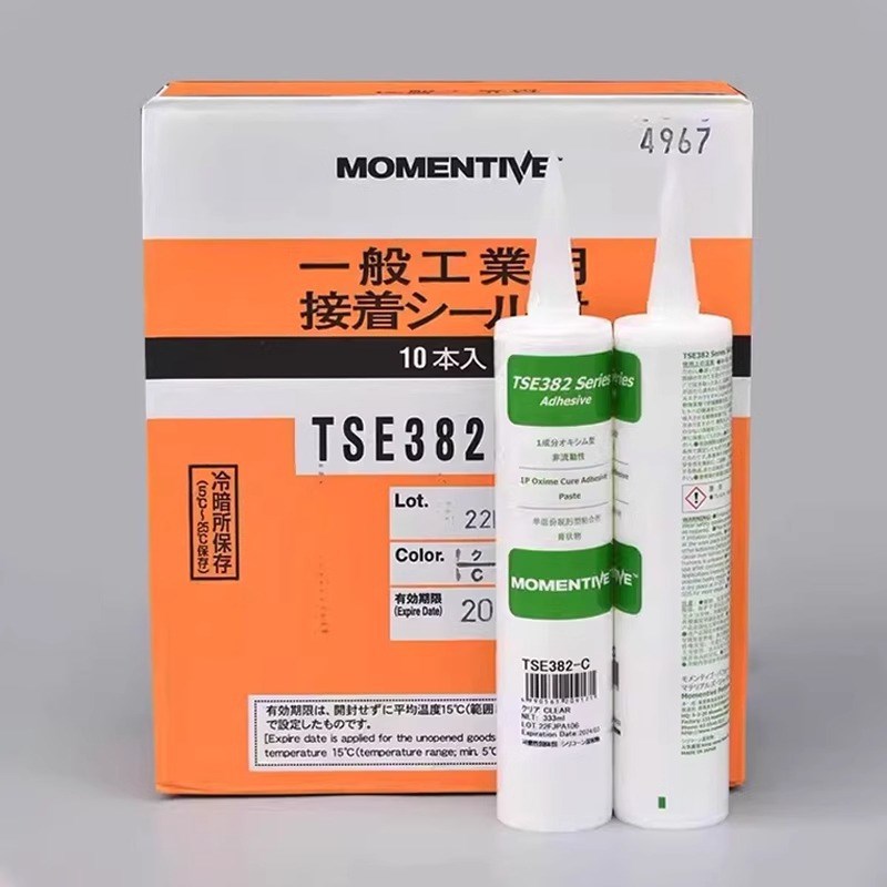 迈图TSE382-C/W中性绝缘耐高温密封胶 UL认证阻燃防水RTV透明硅胶