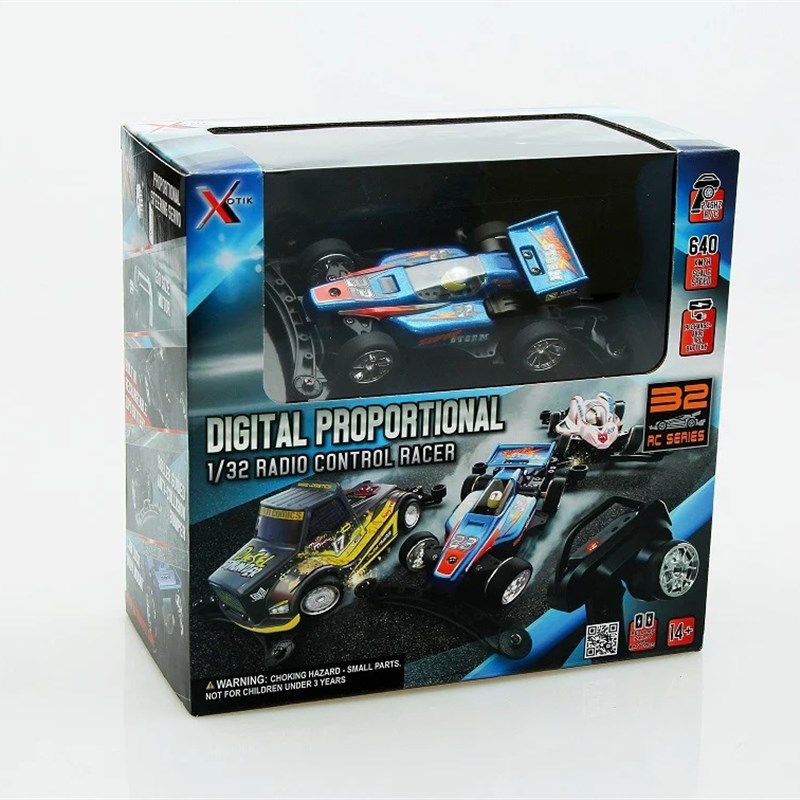 【DgLiLo】1/32 比例遥控车 舵机转向后驱竞速漂移四驱车 xotik