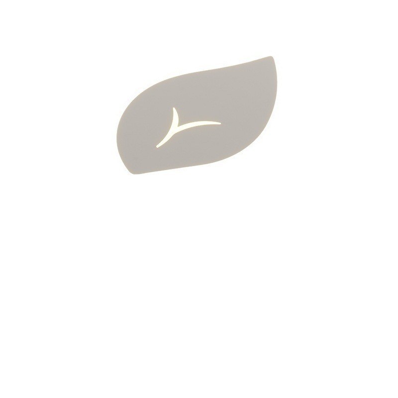 极简树叶卧室灯简约现代温馨家用灯饰圆形个性时尚客厅吸顶灯灯具