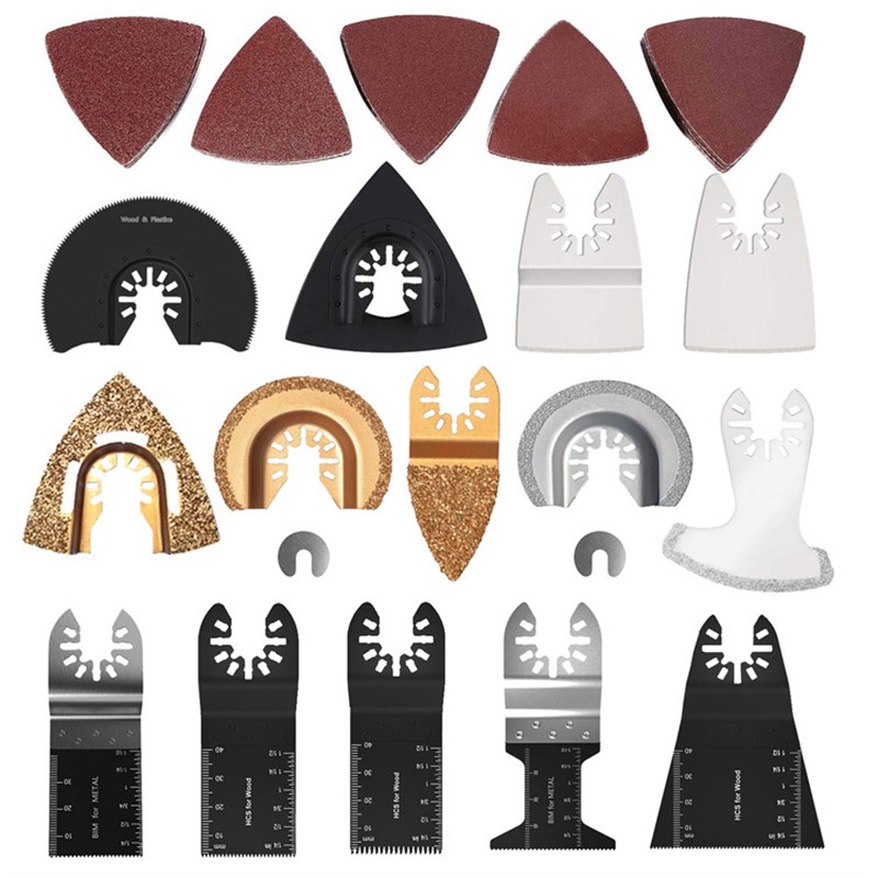 66件套万用宝多功能机修边机锯片木工摆动配件 开口快装