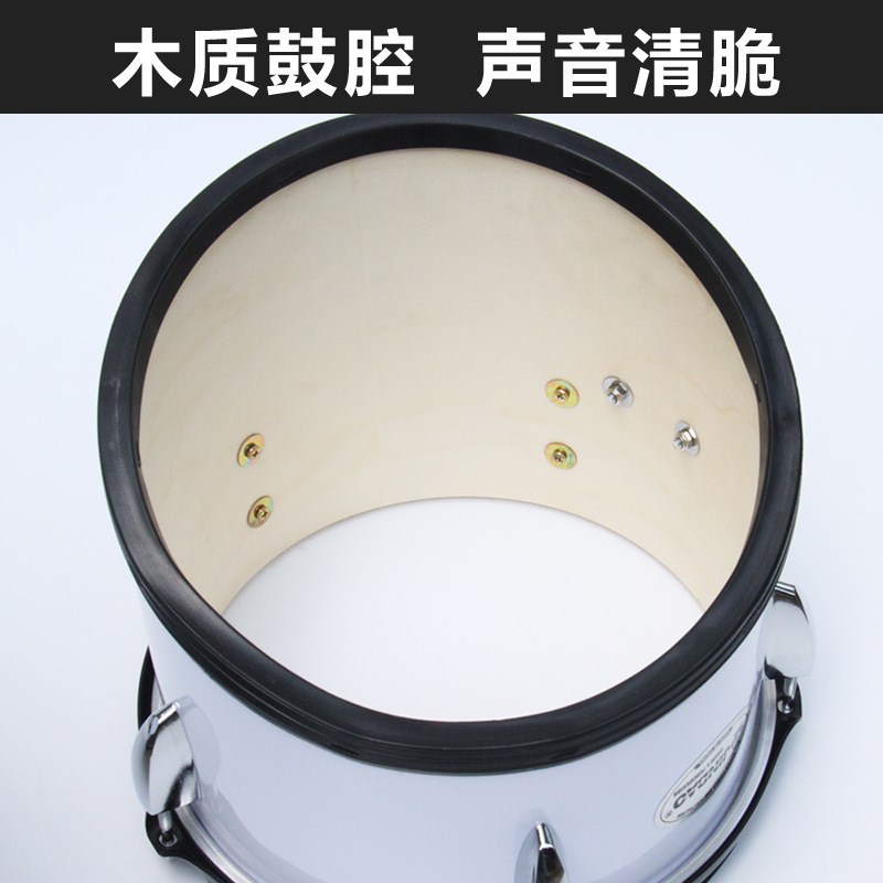 津宝JBQA-04行进四联木腔军鼓多联鼓多音鼓小军鼓送背架鼓棒