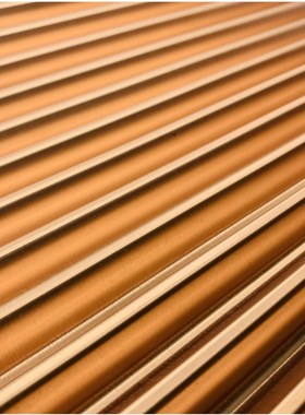 涂层铝瓦楞芯 0.216吊顶机场用单面双面复合 铝瓦楞板可定