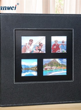 广美皮质影集复古photoalbum大容量照片家用PP相册