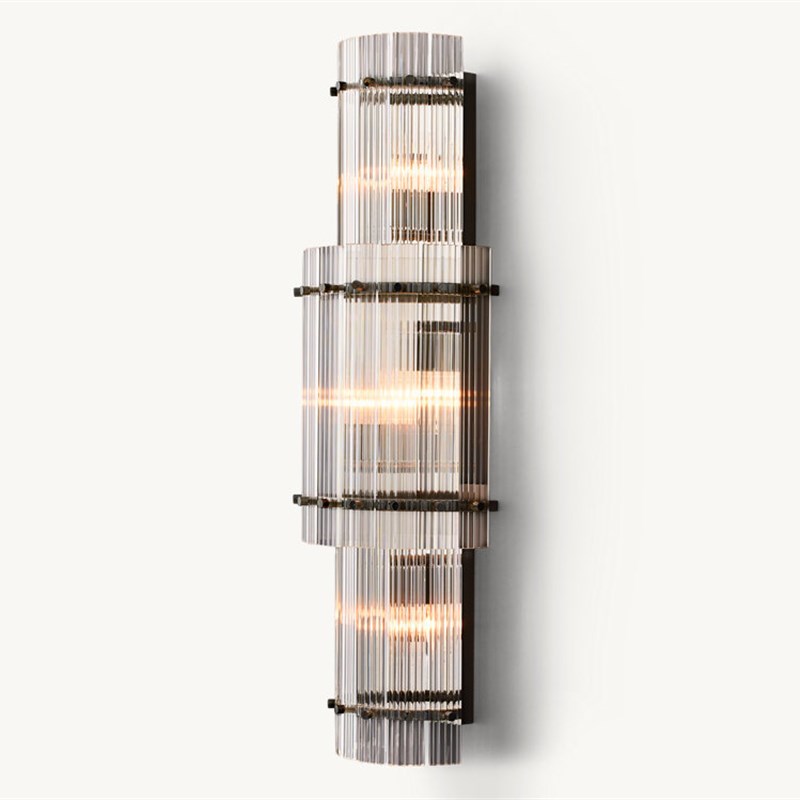 RH美式乡村复古别墅客厅大气圆形大厅创意餐厅轻奢水晶铜吊灯