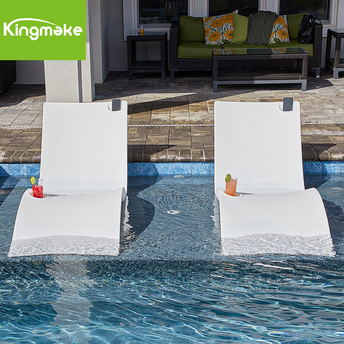 户外休闲椅酒店躺椅美陈靠背椅别墅流线型泳池防水沙滩躺椅躺床