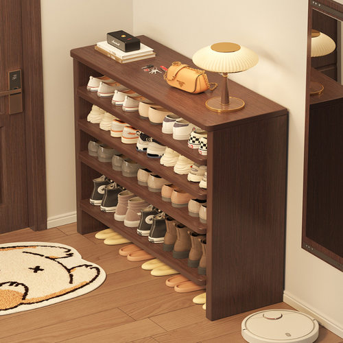 鞋架家用门口多层收纳架简易小型入户楼道小窄鞋柜一体靠墙置物架