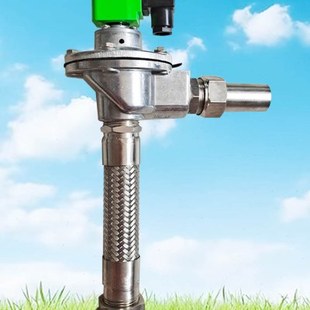 直角电磁阀活接头304气包连接件不锈钢脉冲阀锁母一体箱体穿壁器