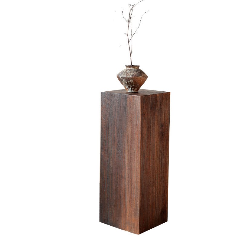 实木方形木墩矮凳原木酒店摆件组合茶几实木墩子树桩木桩凳个性