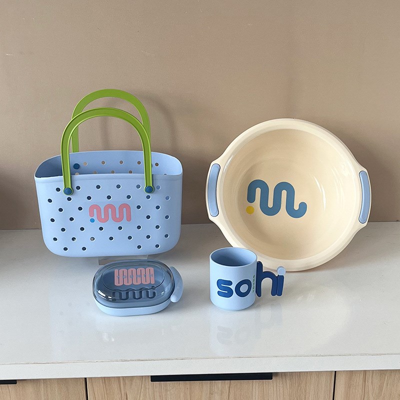 【开学季】学生洗漱套装大学生宿舍寝室脸盆水桶住校用品漱口杯