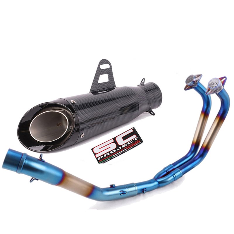 51MM接口摩托车不锈钢改装前段R25/R3/YZF-R3/MT-03 MT03排气管
