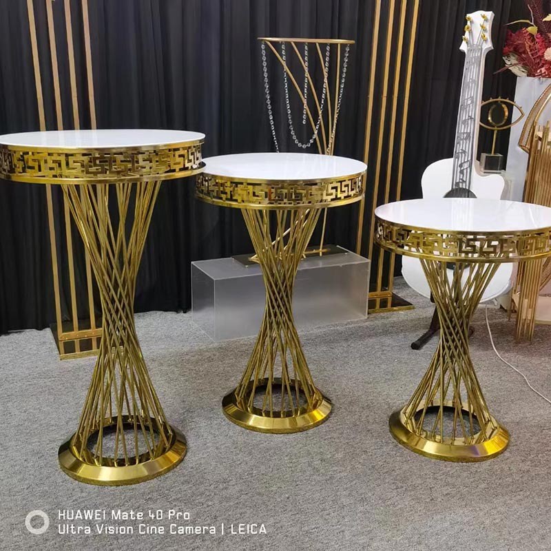 婚庆布置道具装饰用品甜品台婚礼酒店派对拆装金色蛋糕台花架