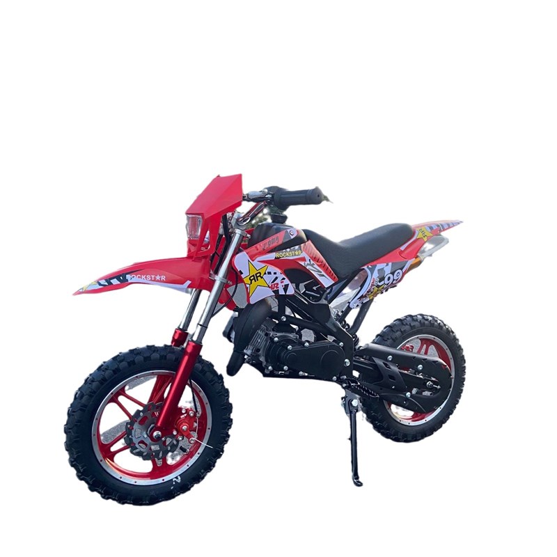 49cc二冲程倒置减震大轮小型中型越野机车迷你摩托车儿童汽油成人