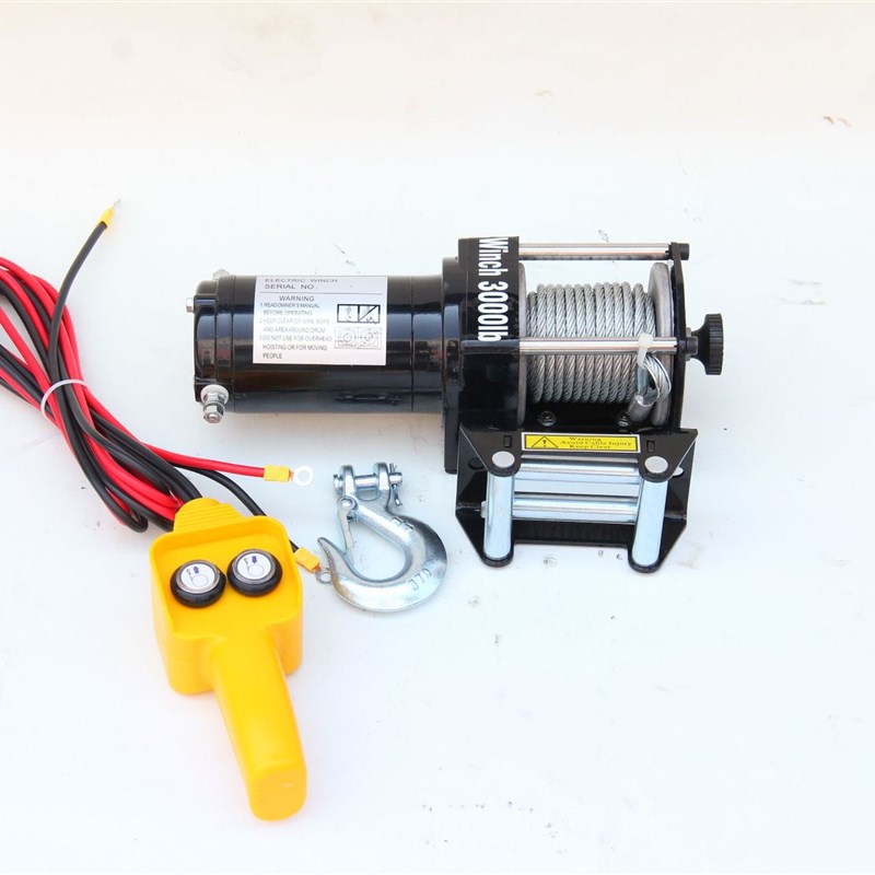 电动绞盘3000LB 车用电动绞盘 钢索电动绞盘