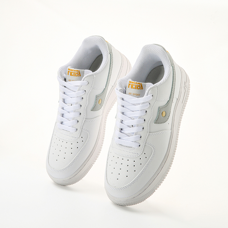 白色低帮板鞋男女情侣休闲运动鞋潮流红辣椒1205-1