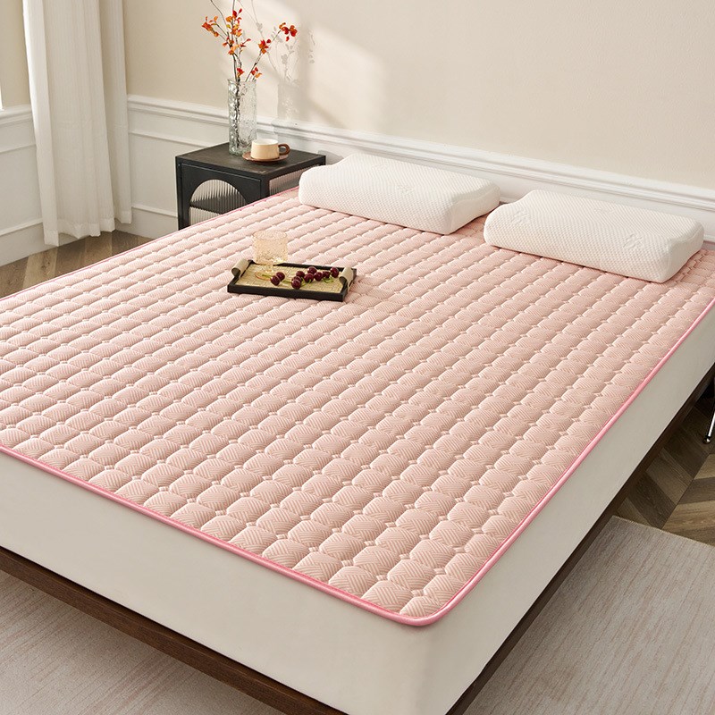 2025纯色抗菌冰丝席双面可用夏天床褥子学生宿舍单双人薄床垫床席