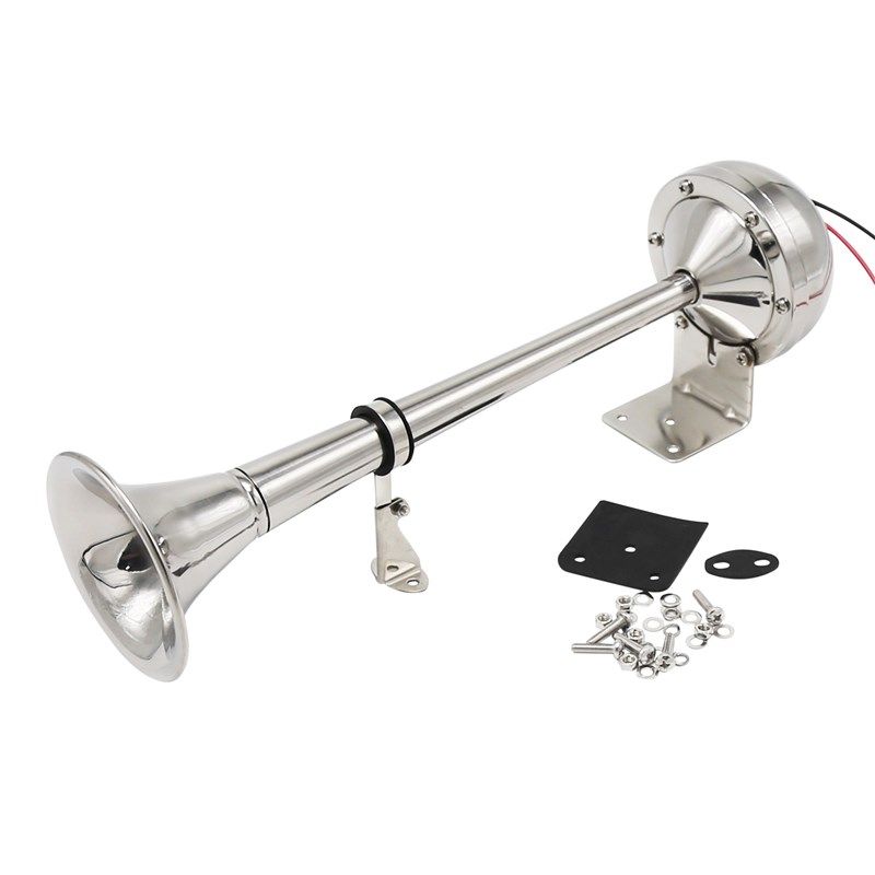 DHKA亚冠-AS054现货 304不锈钢12V电喇叭适用汽车轮船游艇