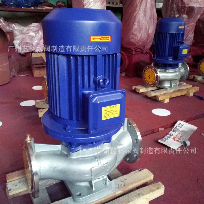 55KW立式不锈钢单级给水泵 IHG80-350增压循环清水管道离心泵