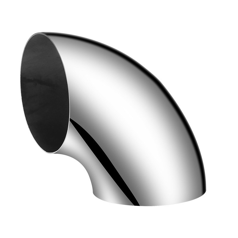 304#不锈钢弯头90度抛光圆形冲压弯头楼梯扶手弯管件配件弯头